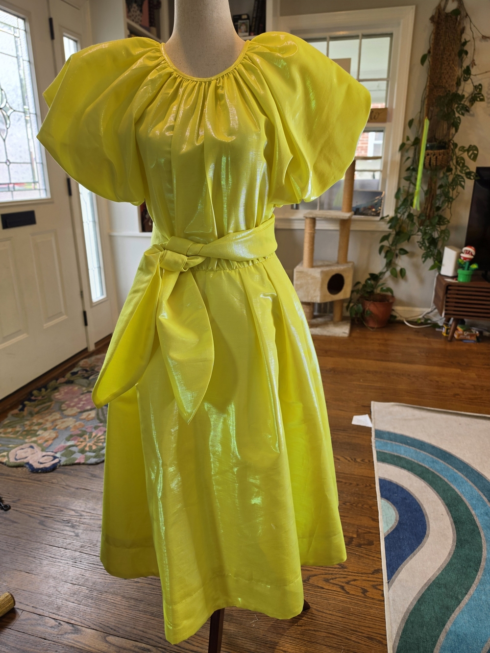 Target X Christopher John Rogers Chartruese Midi Dress Size Xs